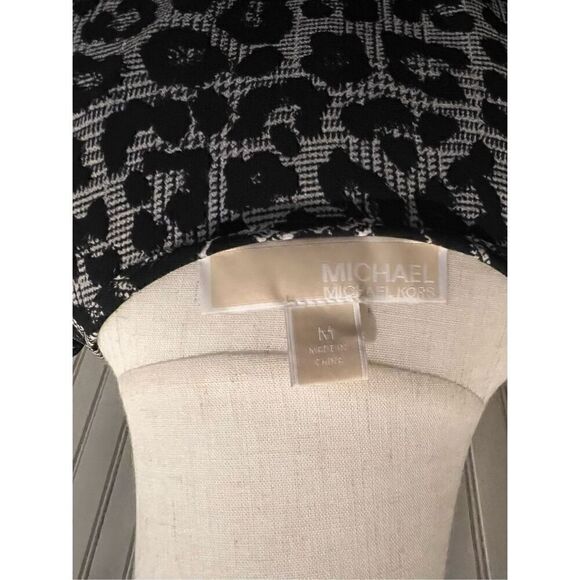 Michael Kors Leopard Print Cold Shoulder Dress - Picture 5 of 6